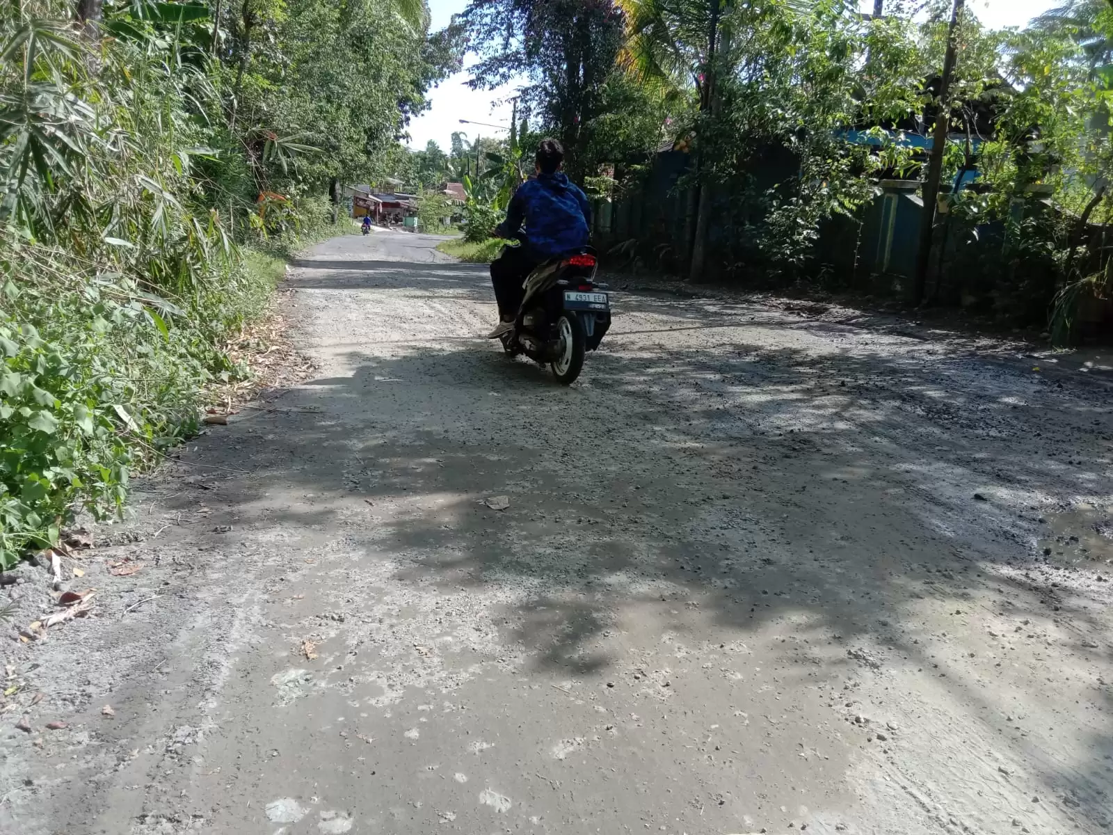 Kondisi jalan rusak di wilayah Kabupaten Malang. Foto : (MI/Rina Sugeng Yuliani)