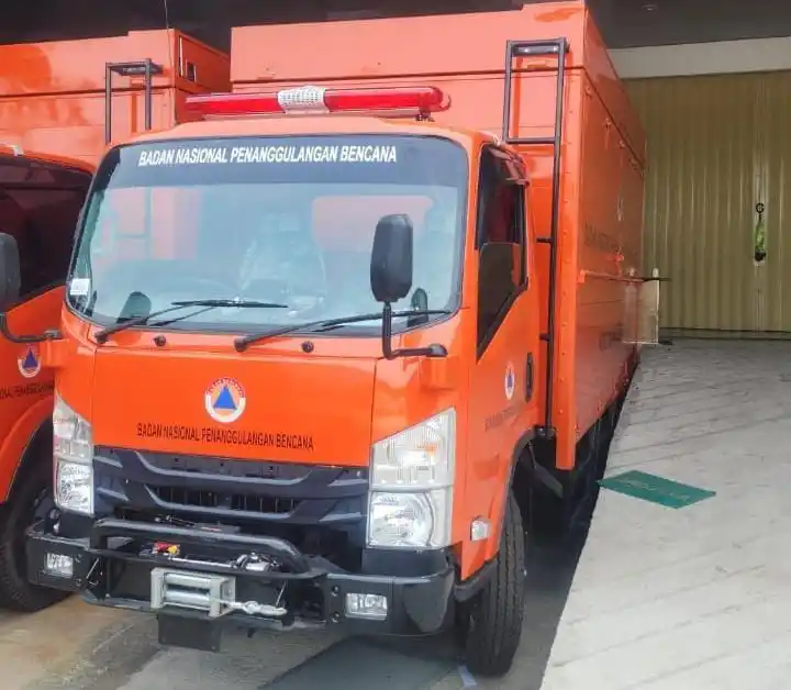 Pemerintah Kabupaten (Pemkab) Bandung, Jawa Barat mendapatkan bantuan mobil dapur lapangan dari Badan Nasional Penanggulangan Bencana (BNPB). (Foto: Ist).