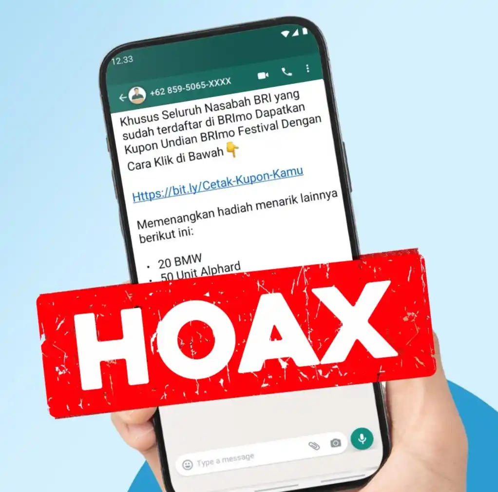 PT Bank Rakyat Indonesia (Persero) Tbk atau BRI mengimbau masyarakat untuk lebih waspada terhadap maraknya modus penipuan digital yang memanfaatkan tautan palsu [Foto: Doc. BRI]