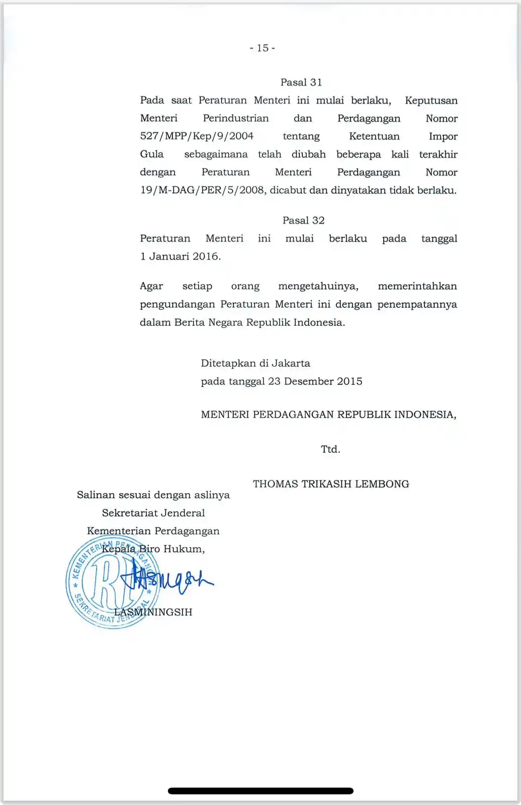 Bukti Kuat Tom Lembong Tidak Bersalah Dalam Pemberian Izin Impor Gula 2015