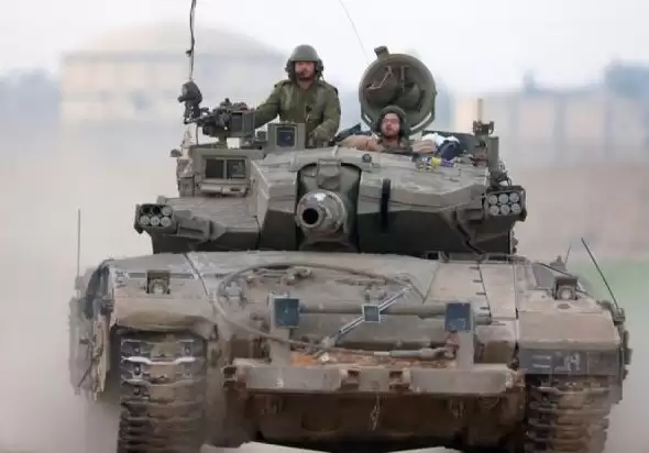 Tentara Israel terlihat di dekat perbatasan Jalur Gaza di Israel selatan pada 6 Januari 2024. (Foto: Antara)