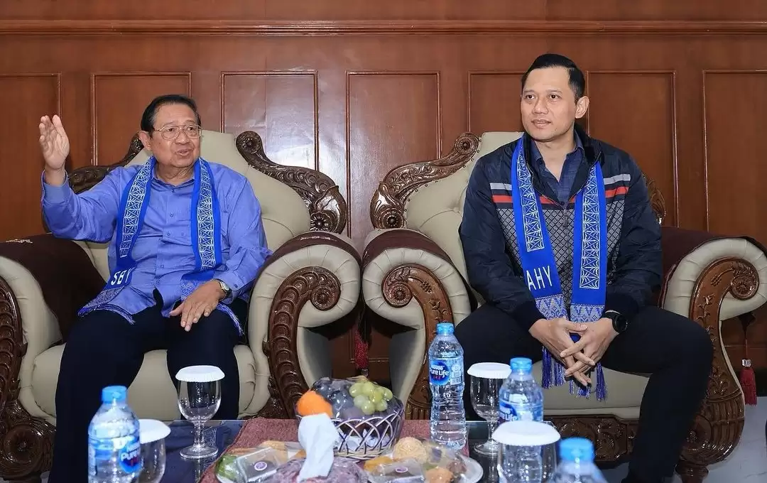Ketua Majelis Tinggi Partai Demokrat, Susilo Bambang Yudhoyono (kiri) dan Ketua Umum Partai Demokrat, Agus Harimurti Yudhoyono (kanan) (Foto: Ist)