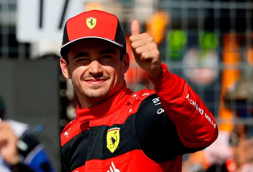 Pembalap Ferrari Charles Leclerc (Foto: Reuters)