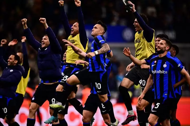Skuad Inter Milan. (Foto: AFP/MARCO BERTORELLO)
