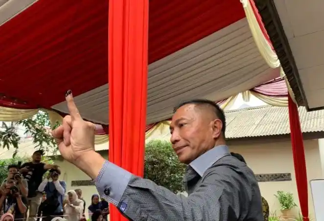 Calon gubernur nomor urut 2 Dharma Pongrekun (Foto: Antara)