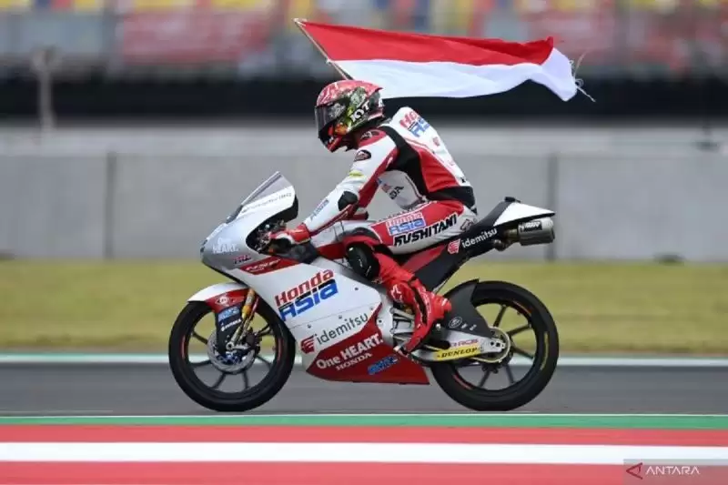 Pembalap Motor Indonesia Mario Suryo Aji (Foto: Antara)