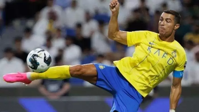 Cristiano Ronaldo dalam laga Arab Club Champions Cup 2023 (Foto: AFP)