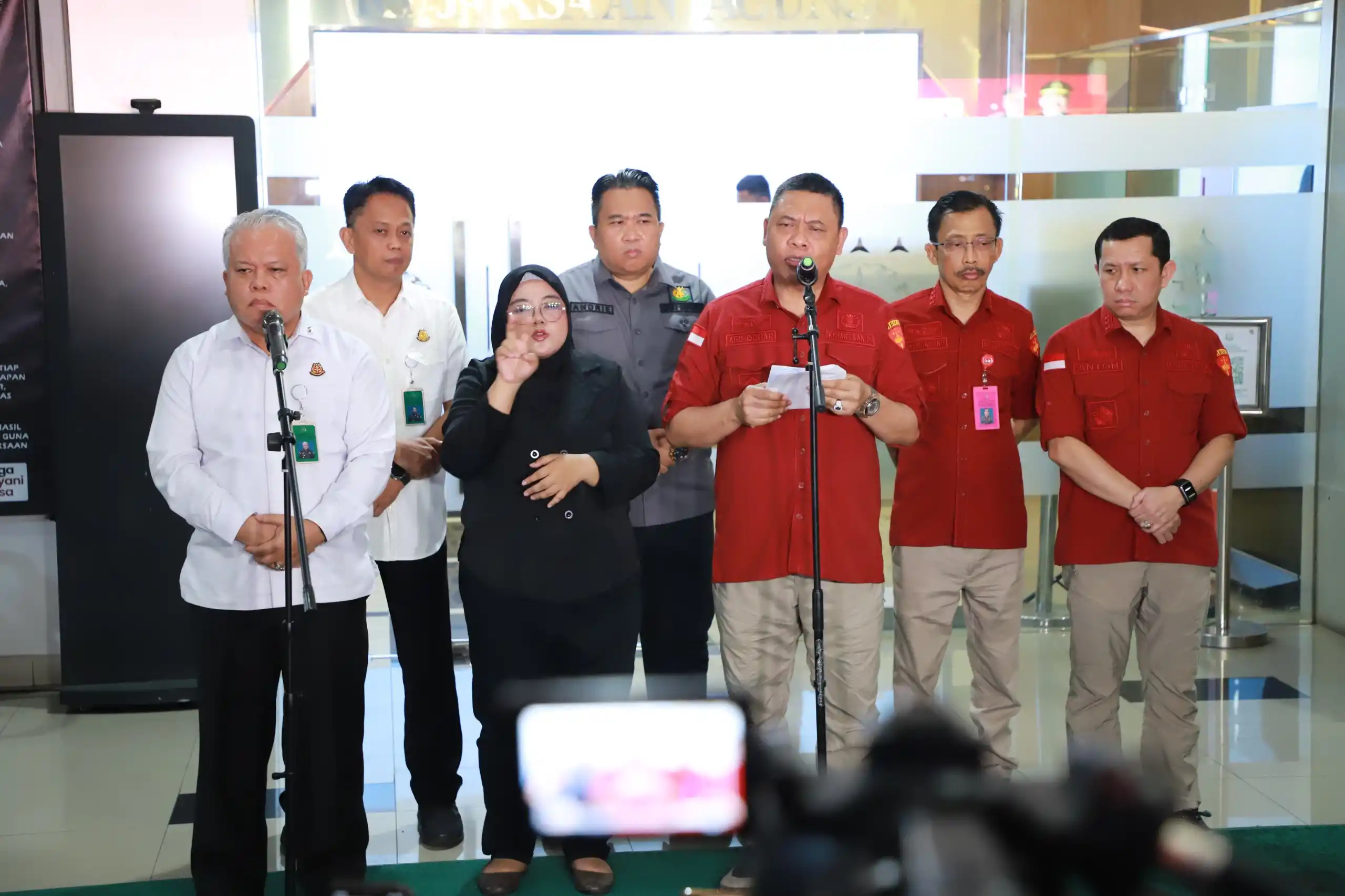 Direktur Penyidikan Jaksa Agung Muda Bidang Tindak Pidana Khusus (Jampidsus) Abd Qohar saat memberikan keterangan pers (Foto: Dok MI/Aswan)
