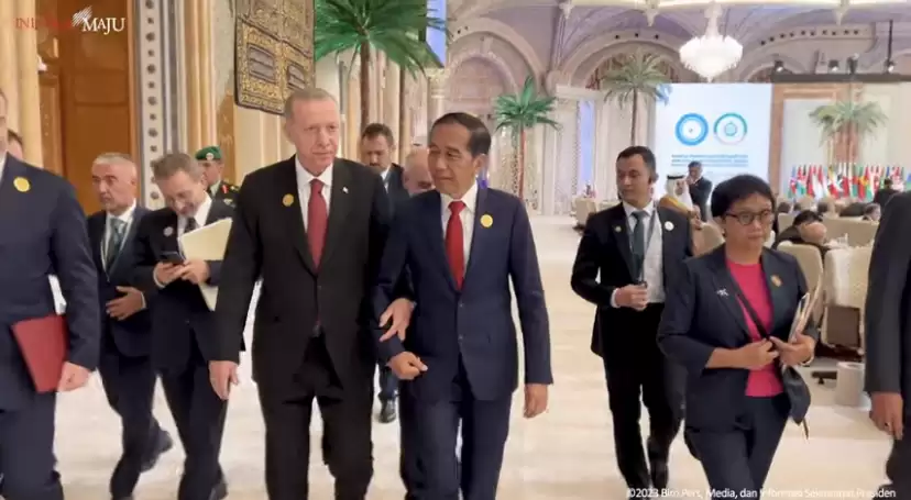 Presiden Joko Widodo (kiri) dan Presiden Turki Recep Tayyip Erdogan [Foto: YT/@SekretariatPresiden]