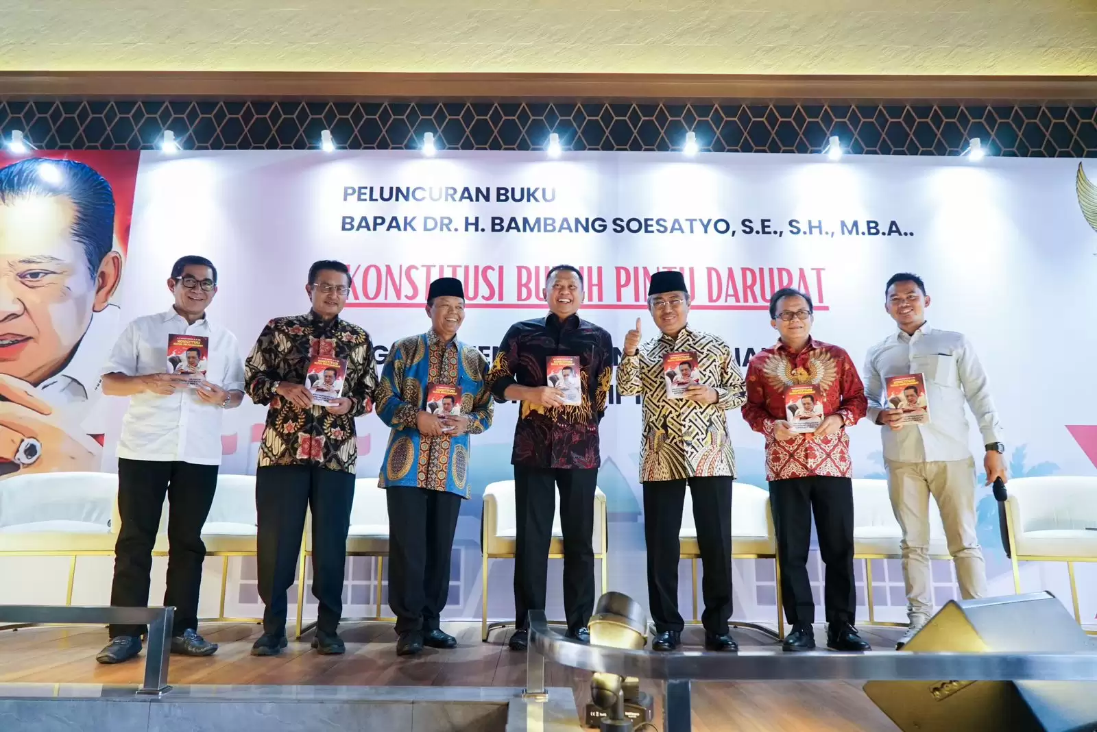 Peluncuran buku ke-32 karya Ketua MPR Bambang Soesatyo yang berjudul Konstitusi Butuh Pintu Darurat [Foto: Doc. MPR]