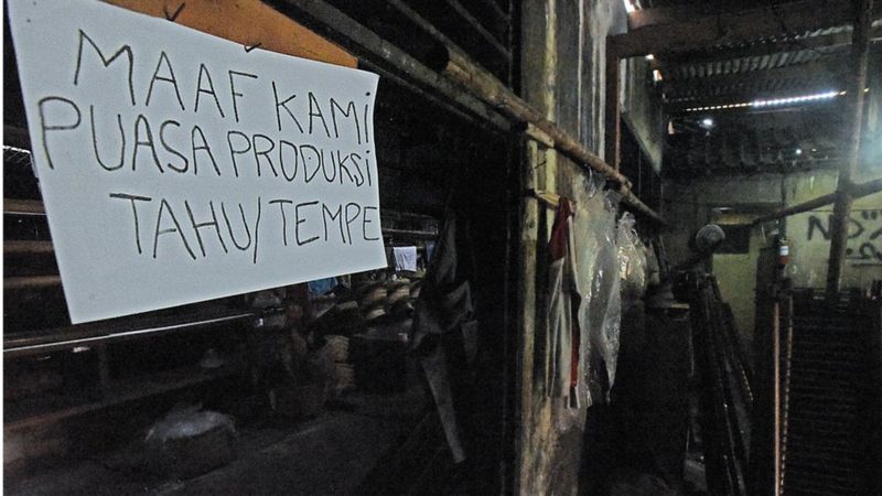 Suasana Pabrik Tahu Tempe di Banten (Foto : Antara )