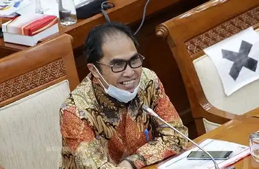 Honesti Basyir saat mengikuti rapat dengar pendapat dengan Komisi VI DPR RI di Jakarta, Senin, 5 Oktober 2020 (Foto: Dok MI/Aswan)