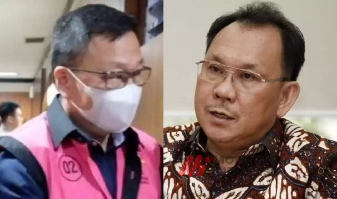 Bos Sriwijaya Air Hendry Lie (HL) yang juga beneficial owner atau pemilik manfaat PT TIN (belum ditahan) (kanan) dan Fandy Lie (FL), marketing PT TIN sekaligus adik Hendry Lie mengenakan rompi tahanan Kejagung (kiri) (Foto: Kolase MI/Aswan/Diolah dari berbagai sumber)