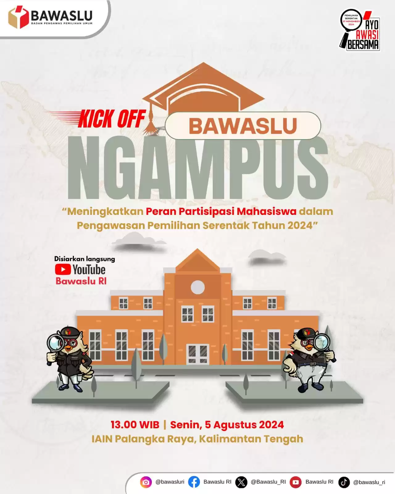 Flayer Kick Off Bawaslu Ngampus (Dok. Bawaslu RI)