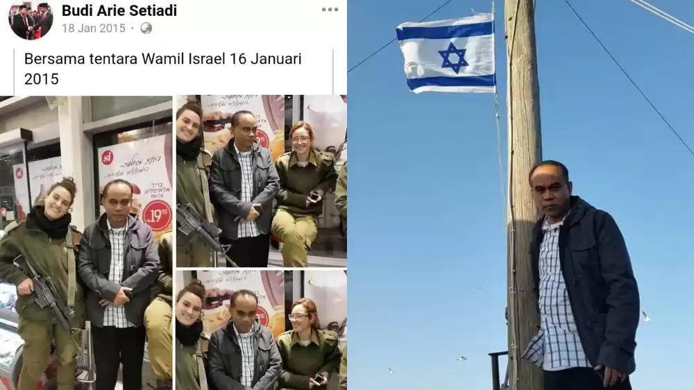 Budi Arie Setiadi bersama tentara Israel (Foto: Istimewa)