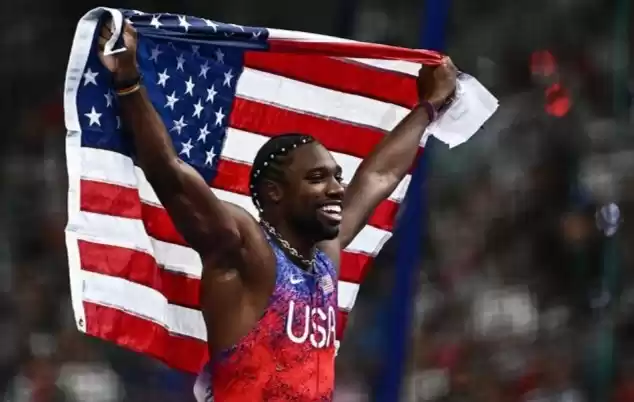 Sprinter Amerika Serikat  Noah Lyles. (Foto: Antara)