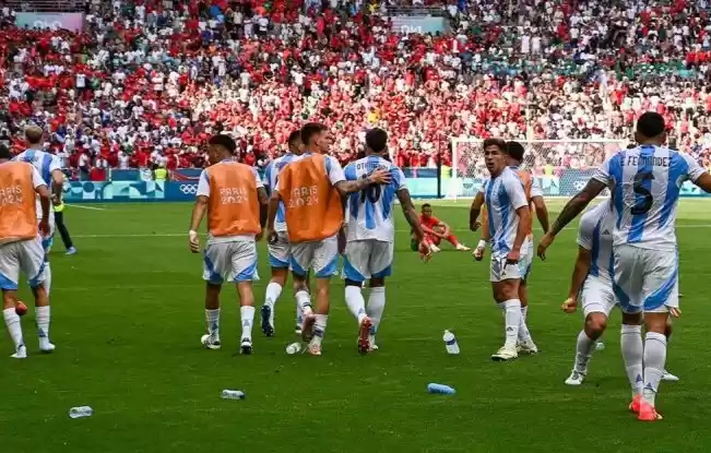 Pemain depan Timnas Argentina Giuliano Simeone. (Foto: Antara)