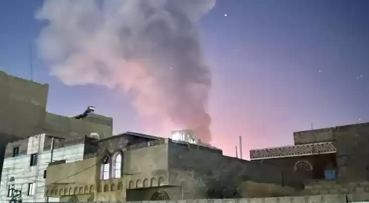 Serangan AS-Inggris di Sanaa, Yaman. (Foto: Antara)