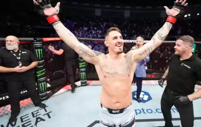 Juara sementara kelas berat Ultimate Fighting Championship (UFC) Tom Aspinall. (Foto: Antara)