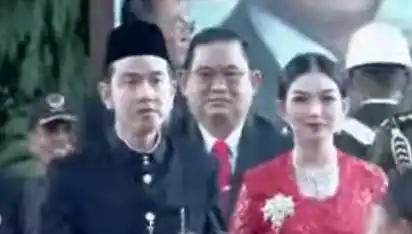 Wakil Presiden Terpilih Gibran Rakabuming Raka beserta istrinya Selvi Ananda [Foto: Tangkapan layar]