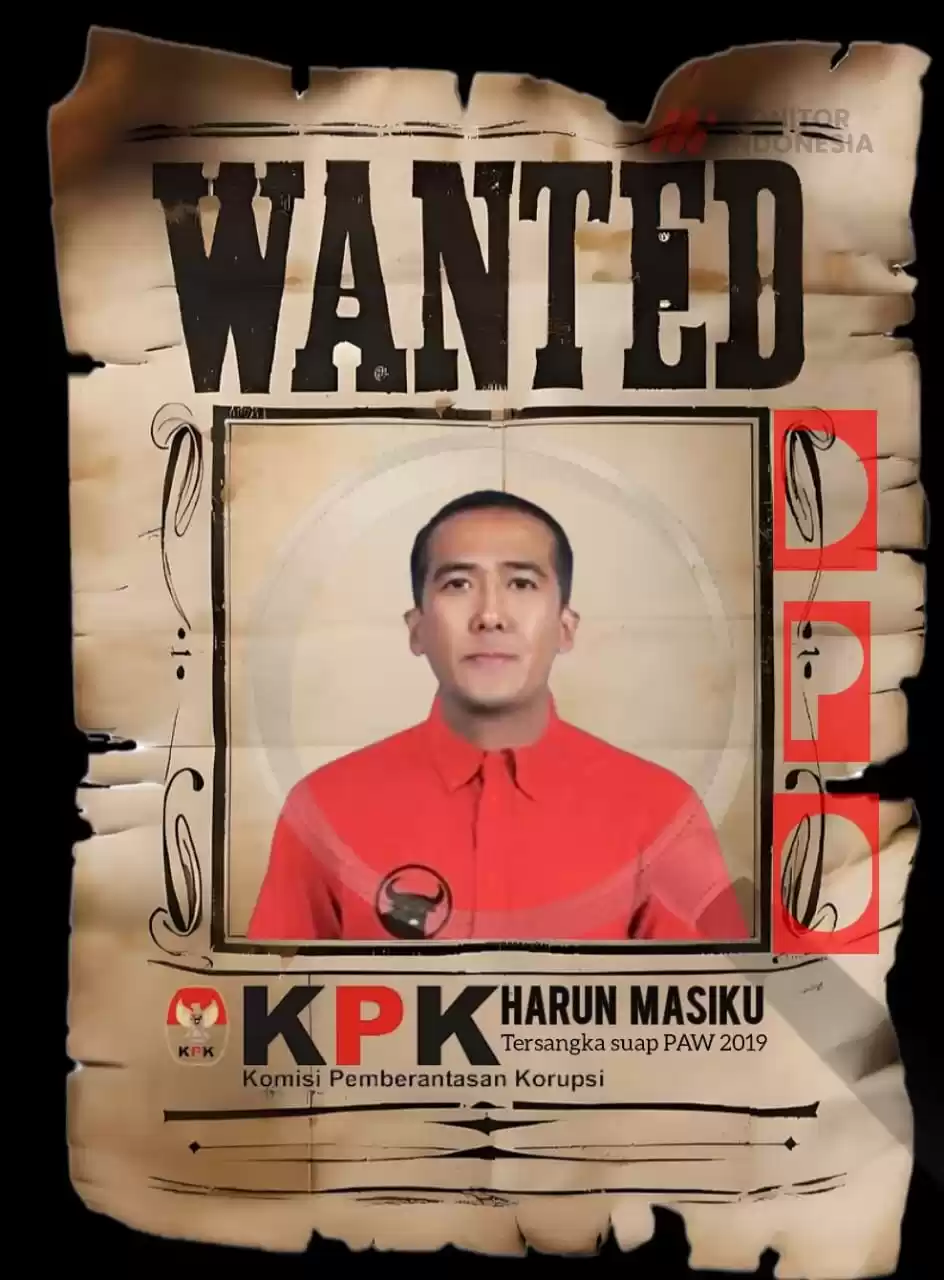 DPO kasus suap PAW 2019, Harun Masiku yang juga bekas politikus PDI Perjuangan hingga saat ini tak kunjung ditangkap KPK RI (Foto: Foto: Dok MI/Aswan)