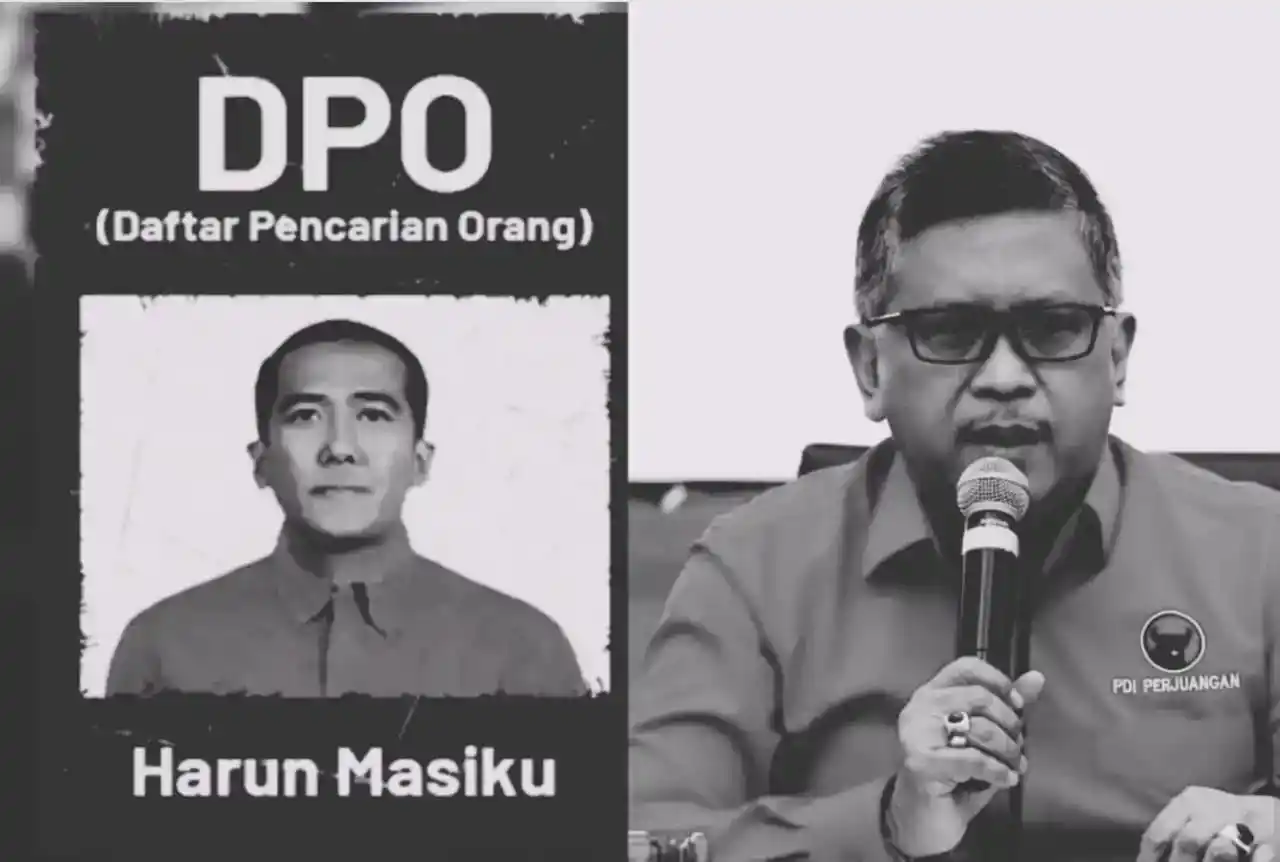 Harun Masiku (kiri) dan Sekjen PDIP Hasto Kristiyanto (kanan) (Foto: Kolase MI/Diolah dari berbagai sumber)