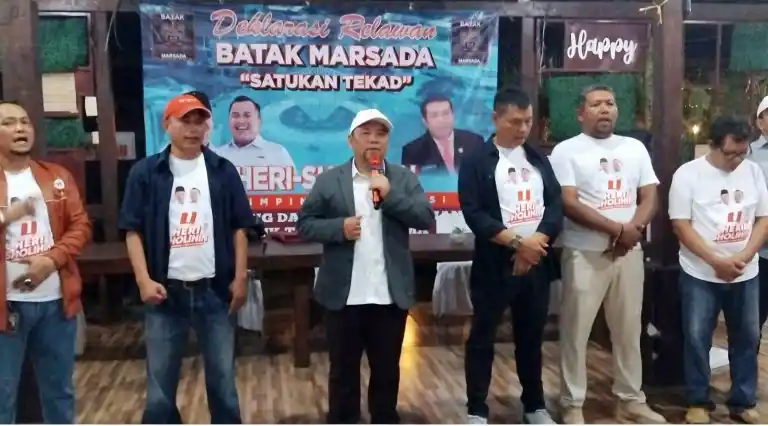 Batak Marsada Deklarasi Dukung Heri Koswara-Solihin Pilkada Kota Bekasi 2024 (Foto: Istimewa)