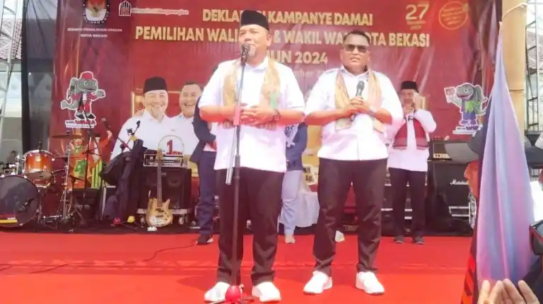 Heri Koswara, Calon Wali Kota Bekasi Dalam Sambutannya (Foto: Istimewa)