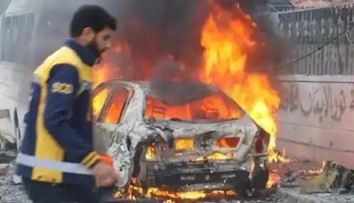Ilustrasi - Serangan Udara Rezim Suriah tewaskan 16 warga sipil Idlib (Foto: Screenshot)