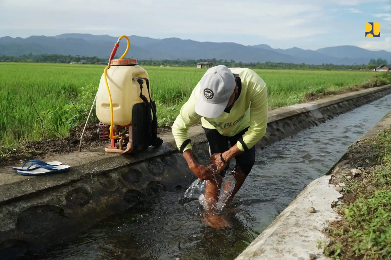 Jaringan irigasi Kementerian PU Rehabilitasi Jaringan Irigasi Akedaga dan Opiyang di Halmahera Timur