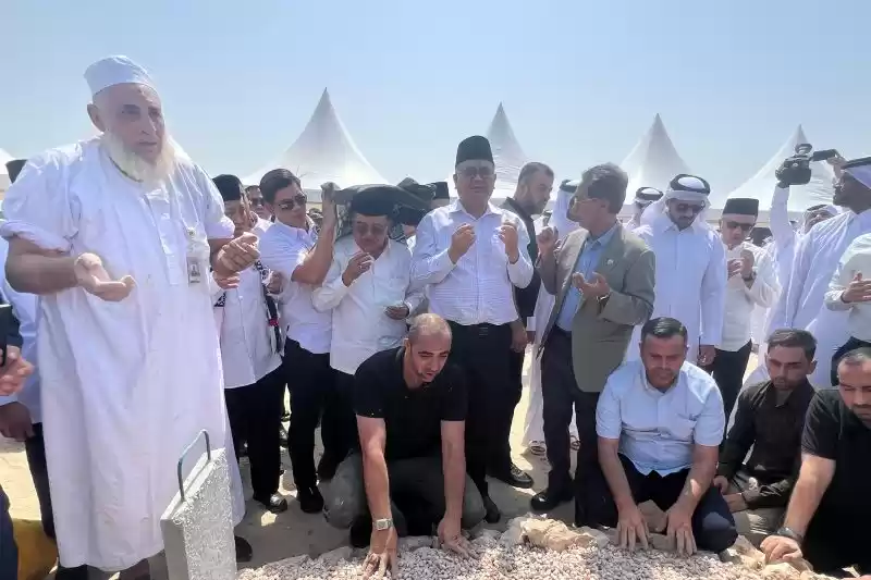 Wakil Presiden ke-10 dan ke-12 RI Jusuf Kalla, menghadiri pemakaman pemimpin kelompok pejuang Palestina, Hamas, Ismail Haniyeh di Doha, Qatar, pada Jumat (2/8/2024). (Foto: ANTARA)