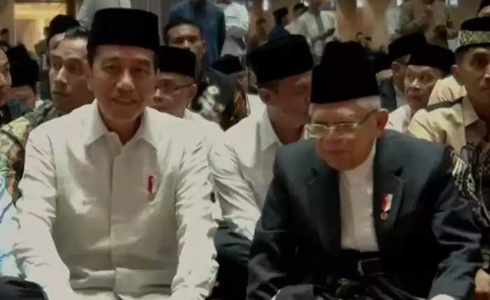 Presiden Joko Widodo (Jokowi) dan Wakil Presiden Ma’ruf Amin di  Masjid Istiqlal, Jakarta Pusat, Rabu (10/4/2024) [Foto: YT/@SekretariatPresiden]