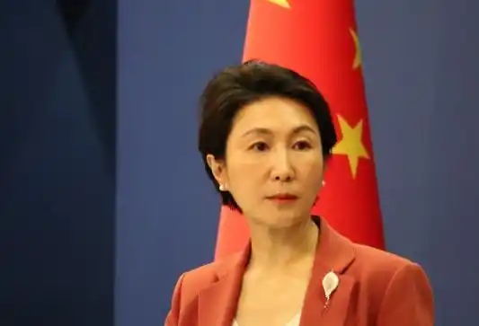 Juru Bicara Kementerian Luar Negeri China Mao Ning dalam konferensi pers, di Beijing. (Foto: Antara)