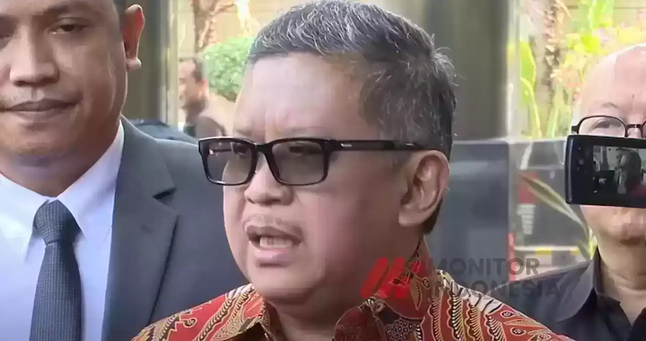 Sekretaris Jenderal (Sekjen) PDI Perjuangan, Hasto Kristiyanto di KPK saat menghadiri pemeriksaan kasus Harun Masiku (Foto: Dok MI/Aswan)