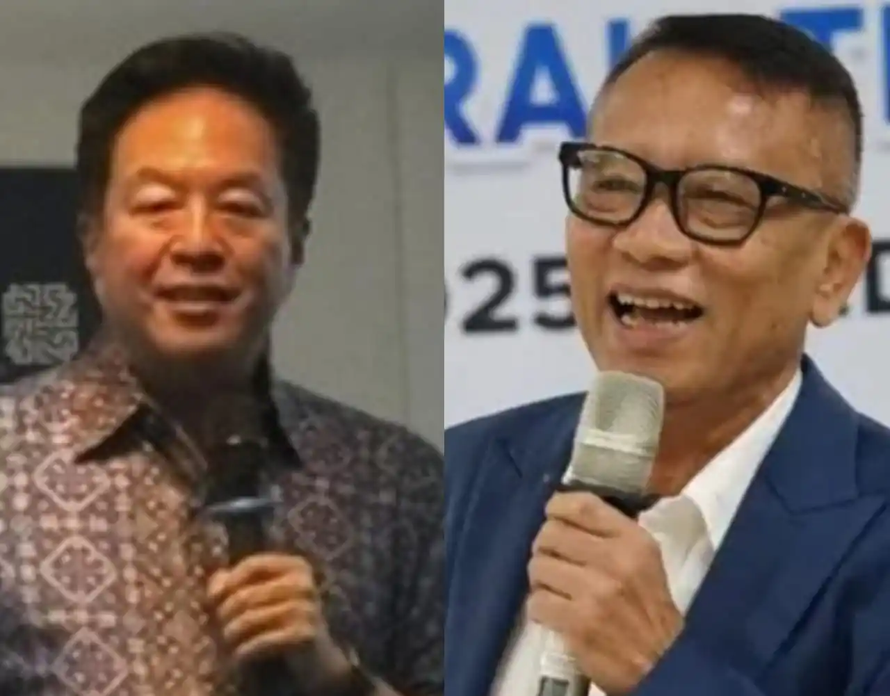 Mantan Direktur Jenderal Pajak Ken Dwijugiasteadi (kanan) dan Direktur Utama PT Djarum Victor Rachmat Hartono (kiri) (Foto: Kolase MI/Diolah)