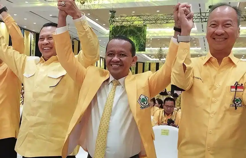 Ketum Golkar Bahlil Lahadalia (kedua dari kanan) (Foto: Dok MI/Antara)