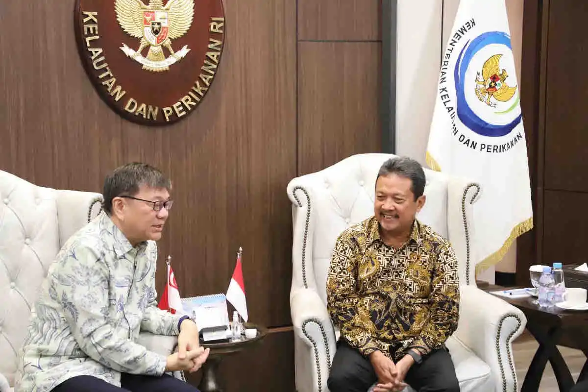 KKP Perkuat Kerja Sama Ekonomi Biru dengan Singapura untuk Dorong Pertumbuhan Perikanan dan Kelautan (Foto: Antara)