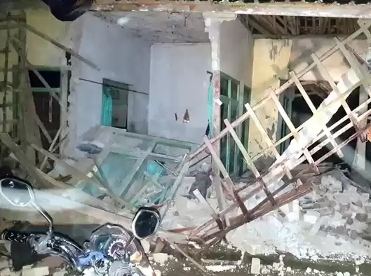Rumah warga rusak akibat gempa di garut. (Foto: Dok MI)