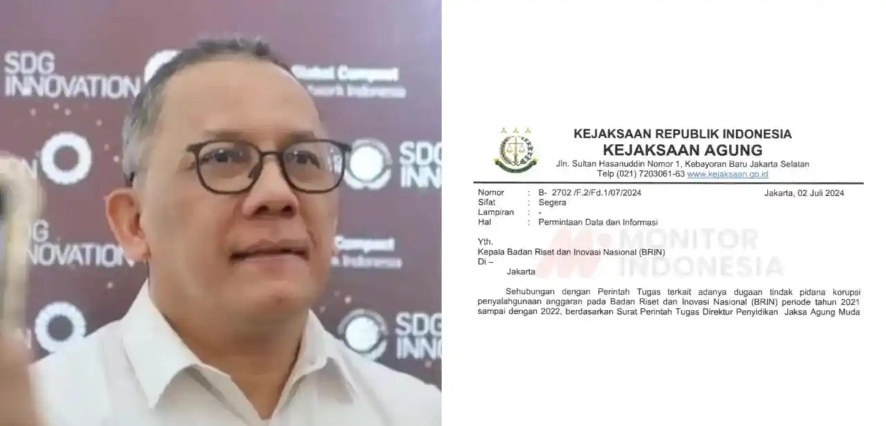 Mengingat Lagi Dugaan Korupsi BRIN 2021-2022: Tak Kunjung Jelas Siapa Pelakunya! Kepala Badan Riset dan Inovasi Nasional (BRIN) Laksana Tri Handoko dan Surat Perintah Tugas Direktur Penyidikan Jaksa Agung Muda Bidang Tindak Pidana Khusus Nomor: Prin-884/F.2/Fd.1/04/2024 tanggal 25 April 2024 (Foto: Kolase MI)