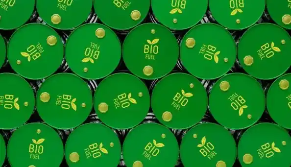 Ilustrasi tumpukan drum biodiesel. Indonesia mewajibkan penggunaan biodiesel di sejumlah sektor, termasuk transportasi, industri, dan pembangkit listrik, dengan mekanisme pencampuran secara bertahap - yang dari tahun ke tahun persentasenya terus membesar.