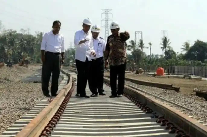 Proyek kereta api Trans Sulawesi. (Foto: Antara)