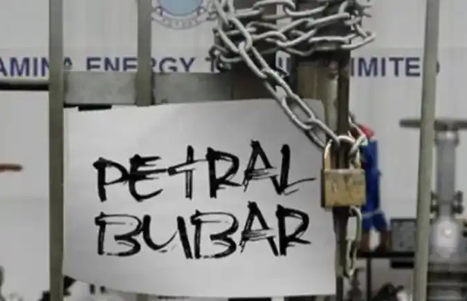 Gembok pembubaran Petral (Foto: Dok MI/Istimewa)