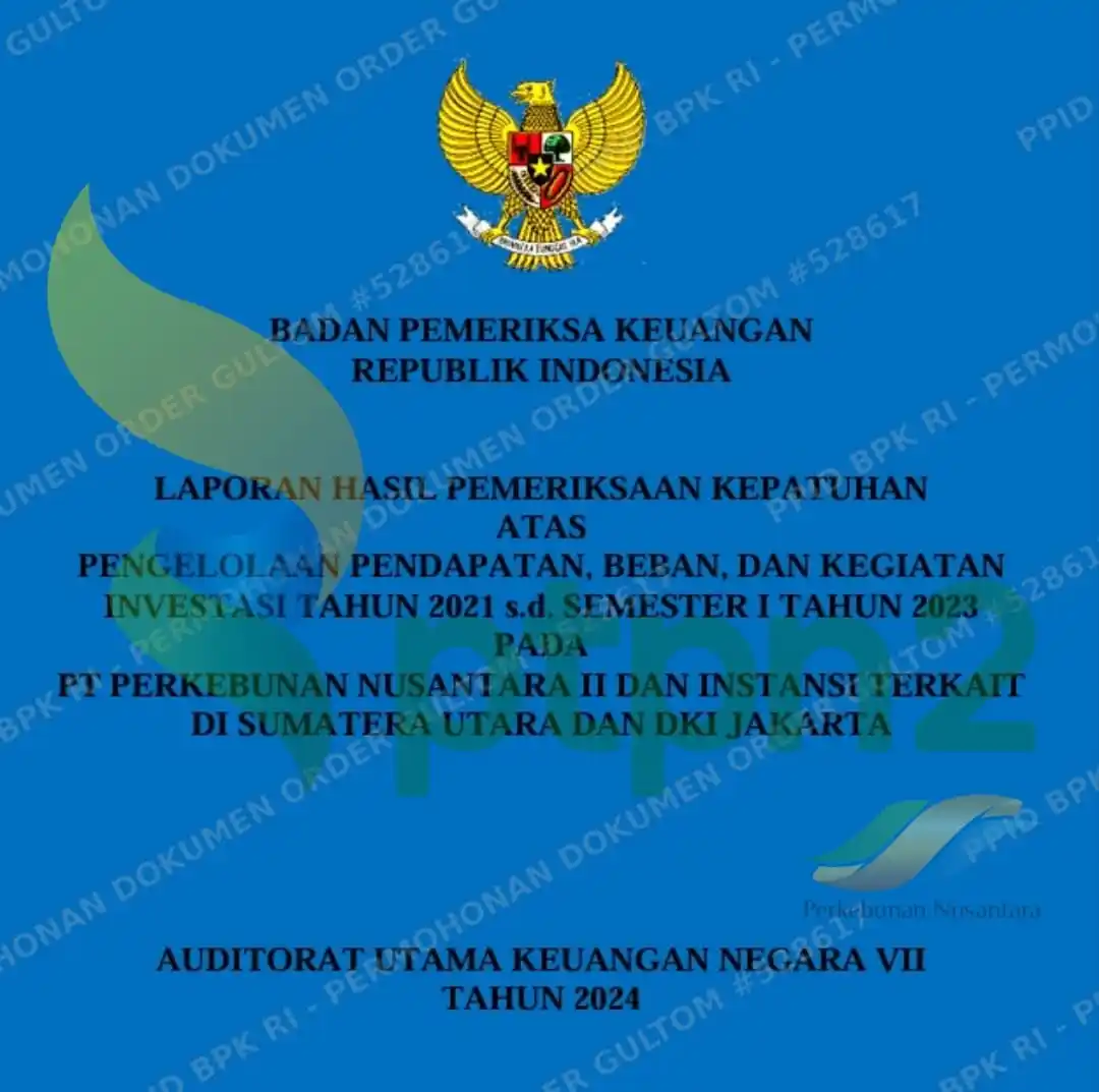 Cover LHP BPK RI di PTPN II (Foto: Dok MI)
