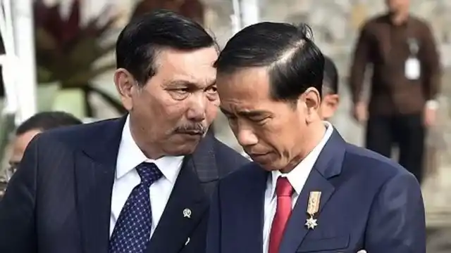 Menko Maritim dan Investasi Luhut Binsar Pandjaitan dan Presiden Indonesia ke 7 Joko Widodo [Foto: Repro]