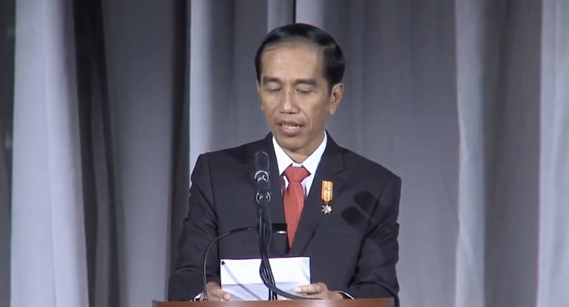 Video pidato Presiden Joko Widodo, yang diedit fasih dalam bernahasa Mandarin [Foto: Tangkapan Layar]