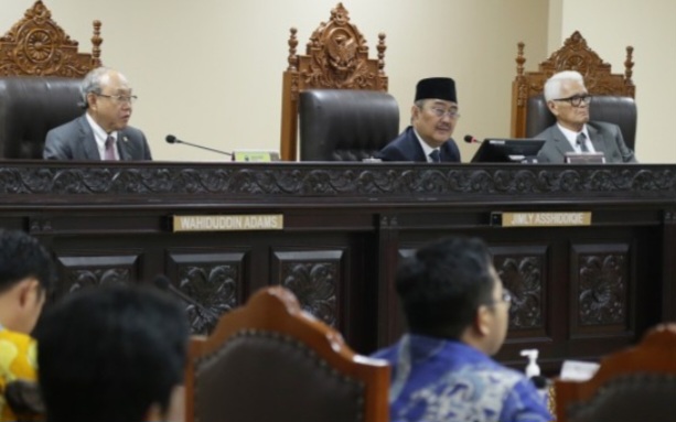 MKMK geler sidang dugaan pelanggaran etik hakim konstitusional (Foto: Dok MK)