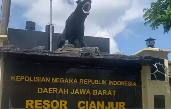 Markas Kepolisian Resort Cianjur, Jawa Barat.(Foto: Antara)