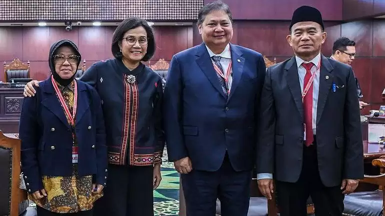 Empat menteri Jokowi bersaksi di MK (Foto: Istimewa)