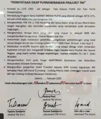 MPR Harus Copot Wapres Gibran