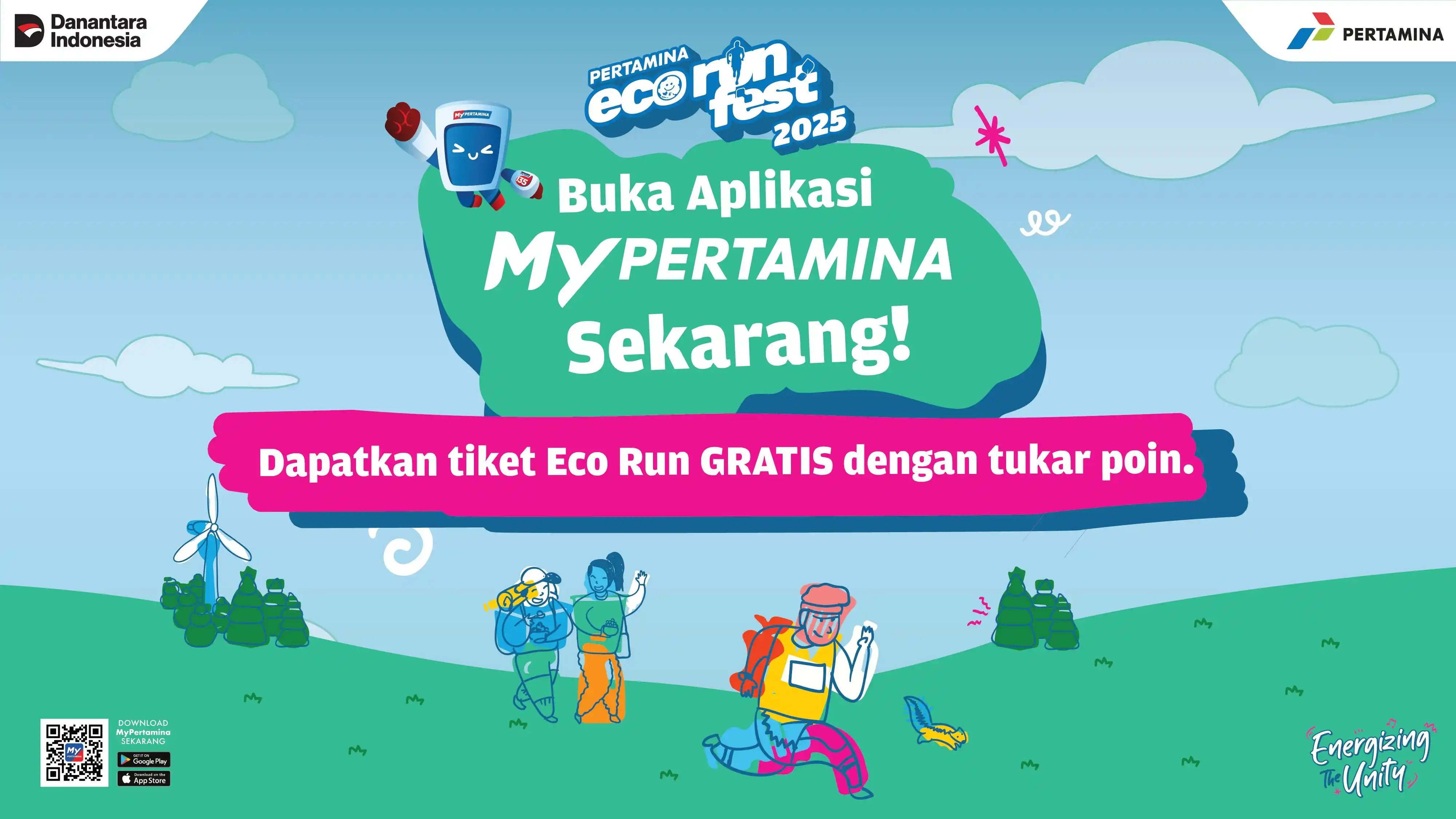 Pertamina Ajak Pelanggan Tukar Poin MyPertamina dengan Tiket Gratis Eco Run [Foto: Doc. Pertamina]